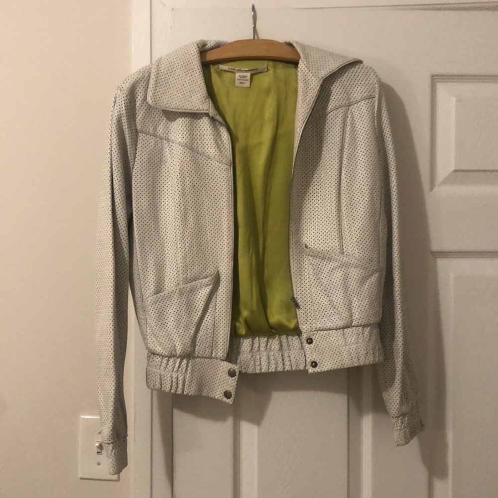 Vintage DvF leather jacket